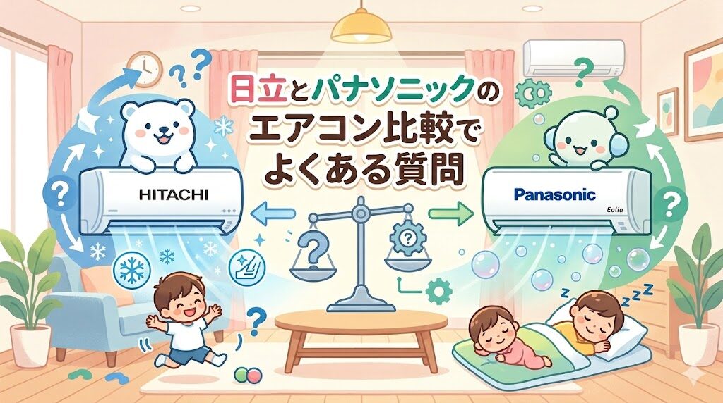 日立とパナソニックのエアコン比較でよくある質問