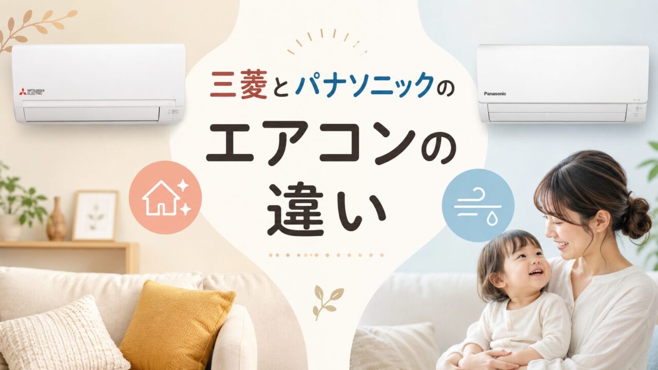 三菱とパナソニックのエアコンの違いを徹底解説！どっちがおすすめ？