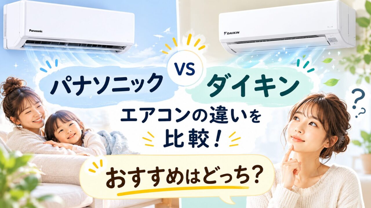 パナソニックとダイキンのエアコンの違いを比較！おすすめはどっち？