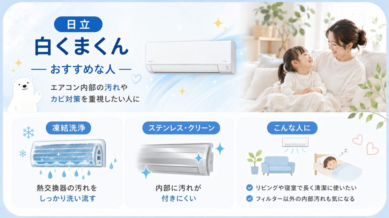 日立のエアコンがおすすめな人