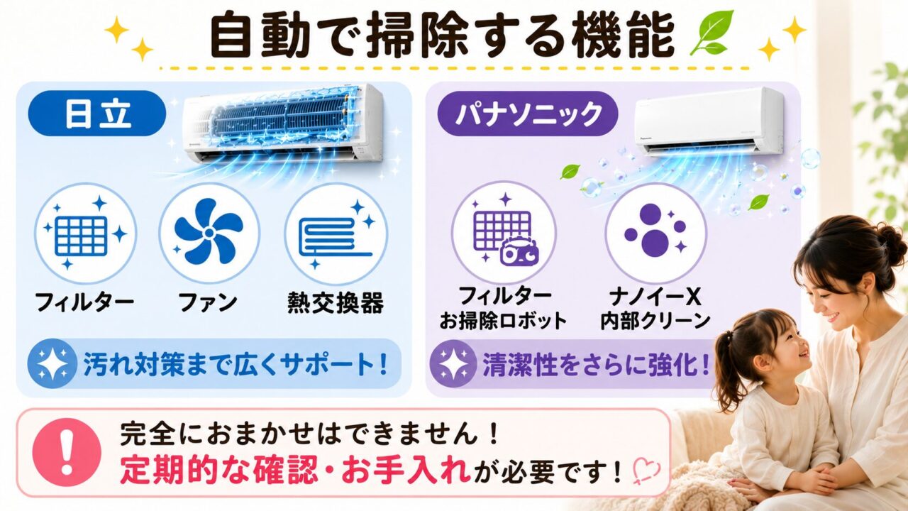 自動で掃除する機能