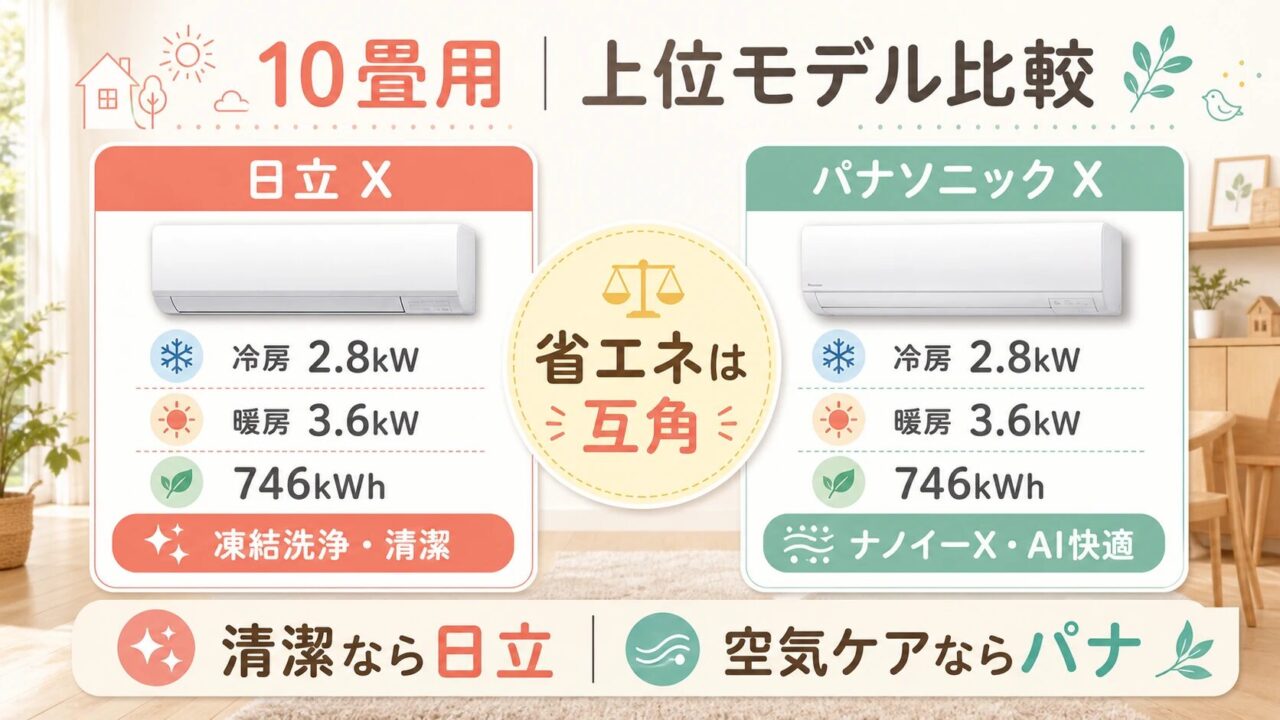 10畳用モデルの価格・スペック比較