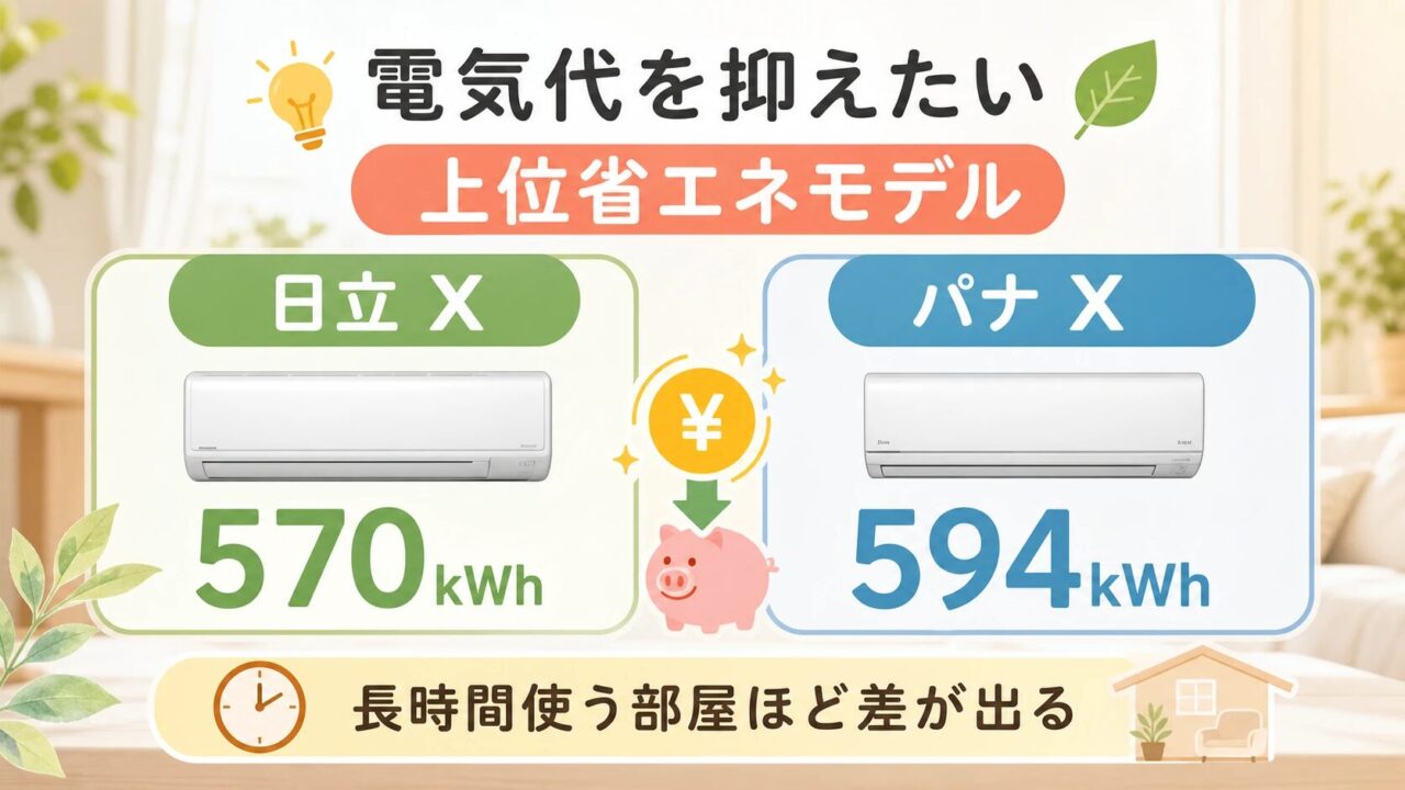 電気代を抑えたいなら上位省エネモデル