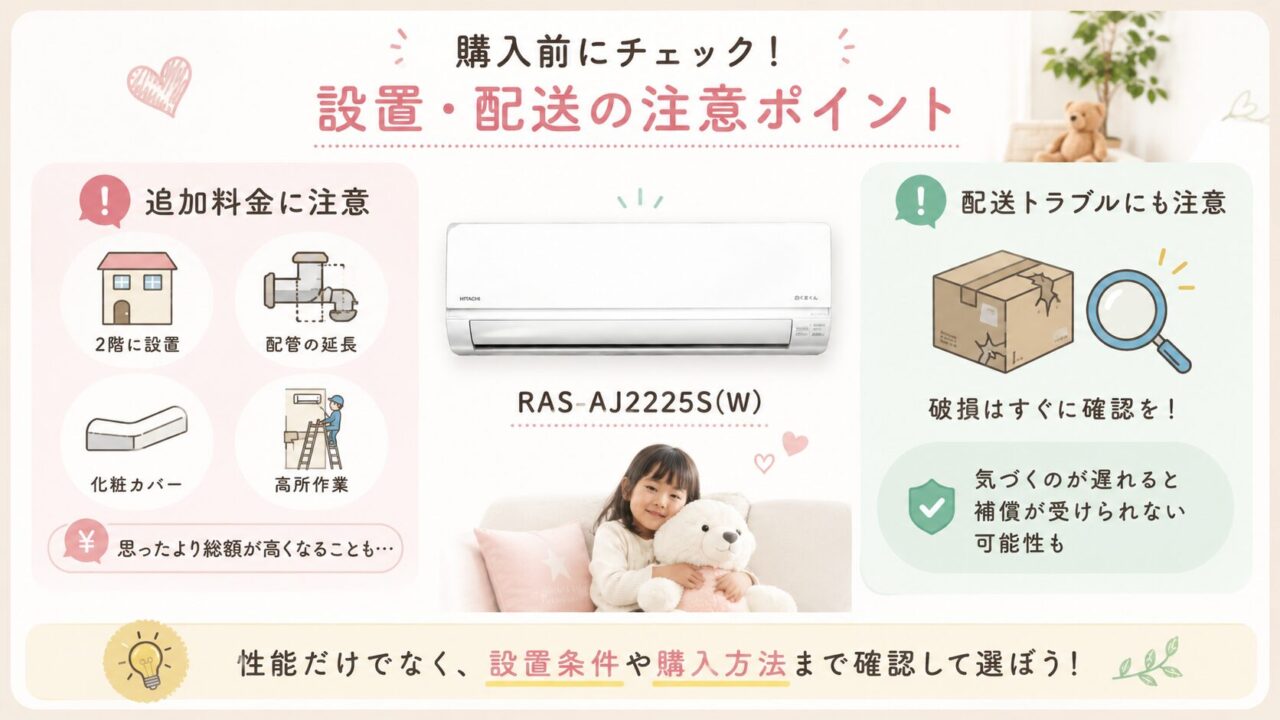 白くまくん RAS-AJ2225S(W)の良い口コミでは「安い・よく冷える・シンプル」が多い