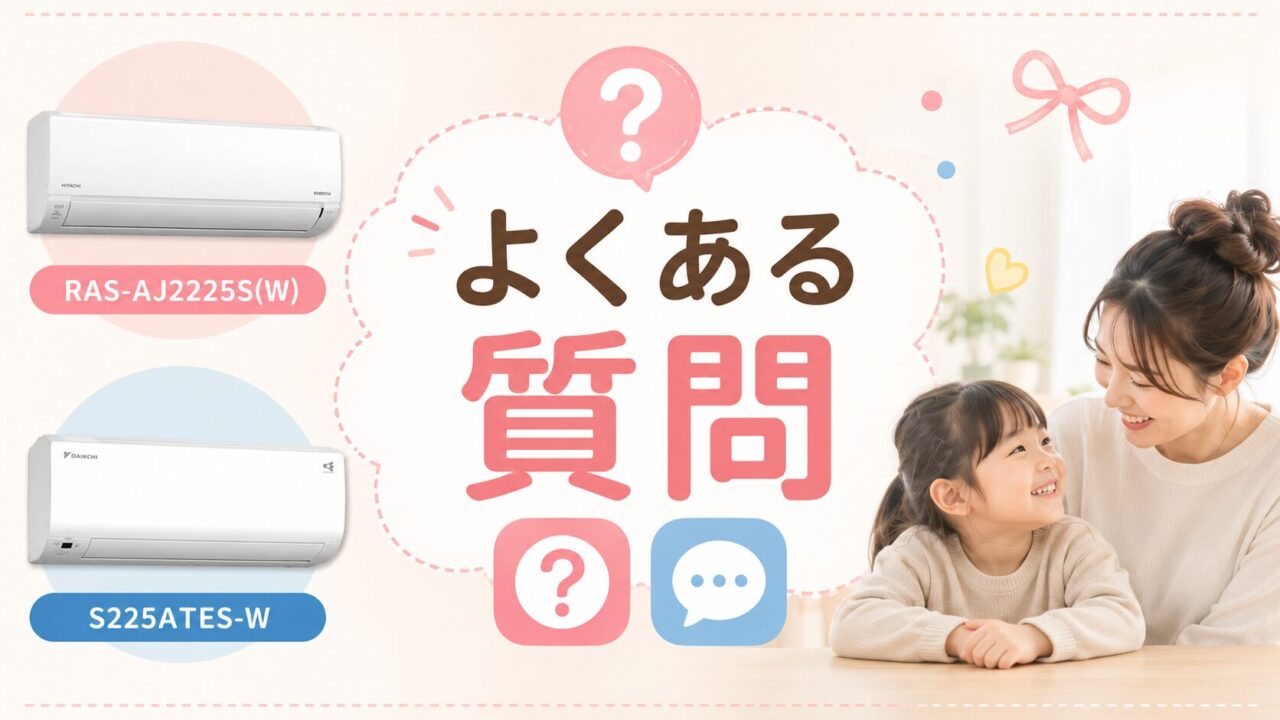 RAS-AJ2225S(W)とS225ATES-Wに関するよくある質問