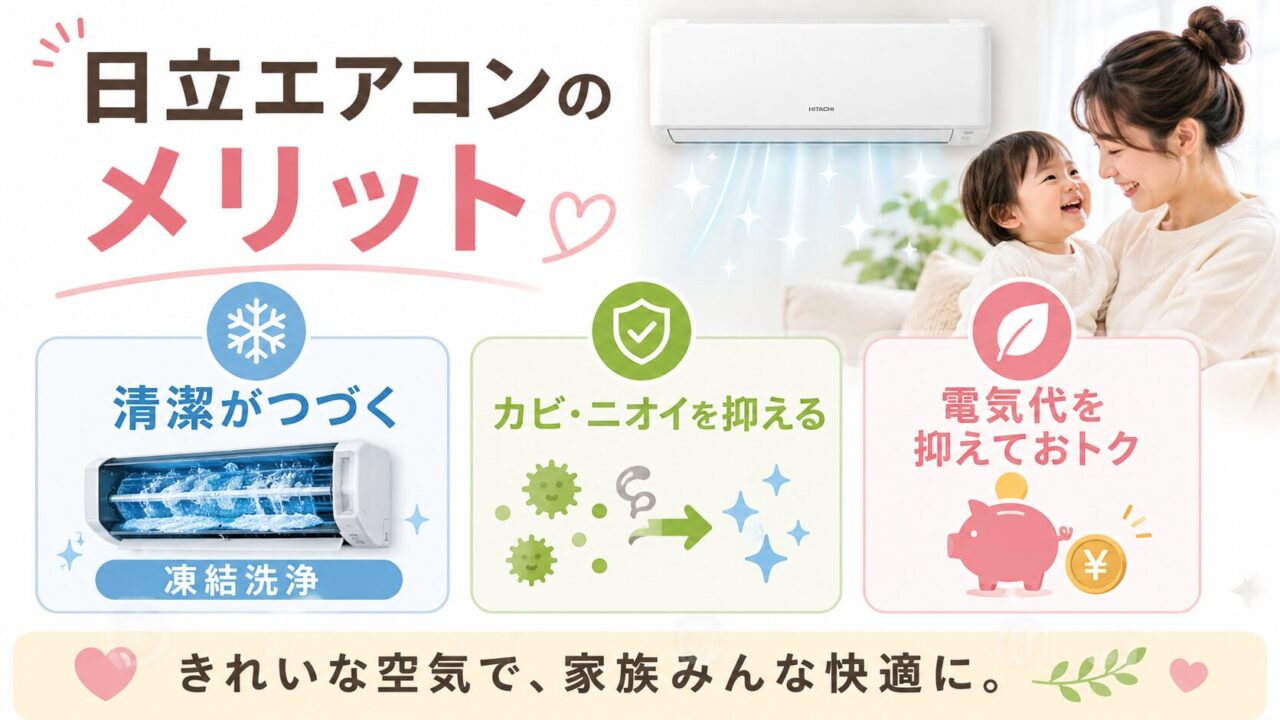 日立エアコンのメリット