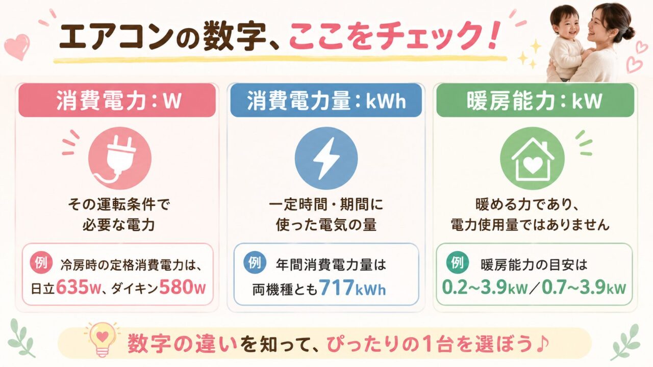 エアコンの数字の意味