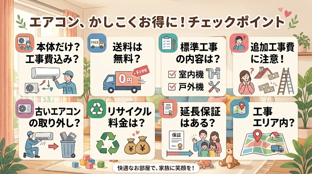 ダイキンS285ATES-Wを安く買うために確認したい費用