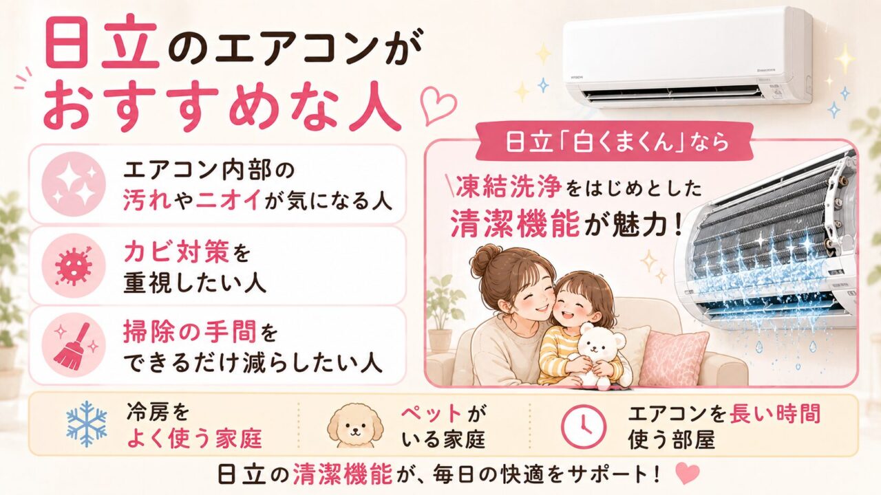 日立のエアコンがおすすめな人
