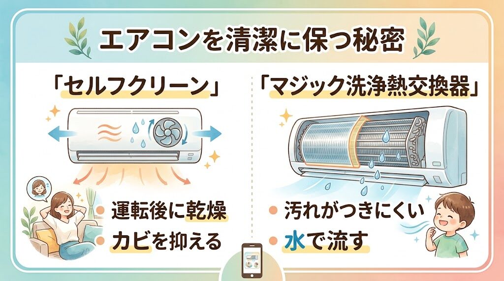 セルフクリーンやマジック洗浄熱交換器とは