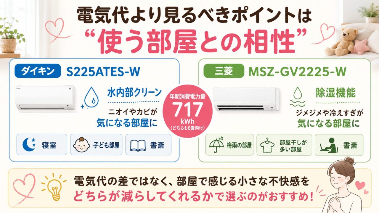 電気代より見るべきポイントは「使う部屋との相性」