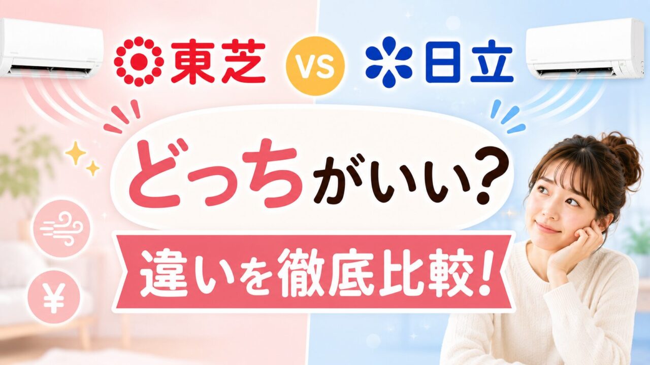 東芝と日立のエアコンはどっちがいい？違いを徹底比較！