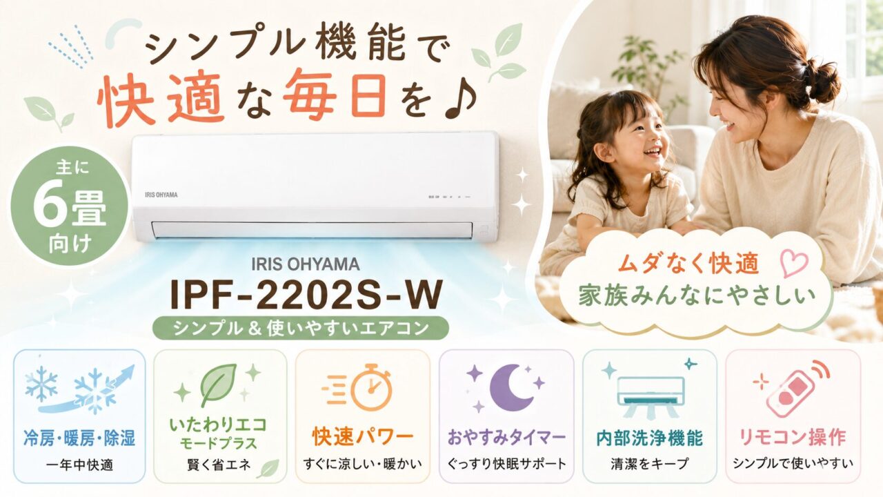 Amazonプライムデーでおすすめのアイリスオーヤマ IPF-2202S-W